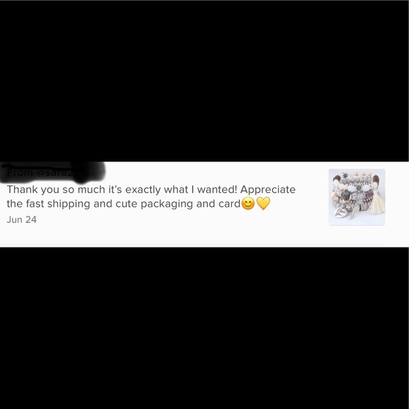 White Beaded Wing & Love Tag Stretchy 4 Layer Bracelet! - Picture 4 of 4